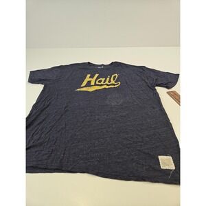 Original Retro Brand Shirt Mens 2XL Navy Heather Hail Graphic Tri-Blend Tee
